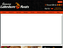 Tablet Screenshot of lakeshoremeats.com